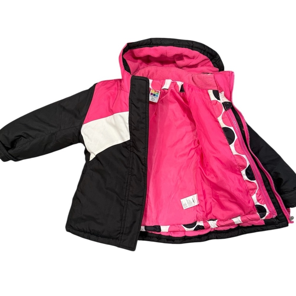 Healthtex Bright Pink 2 in 1 Toddler Jacket - Picture 2 of 4